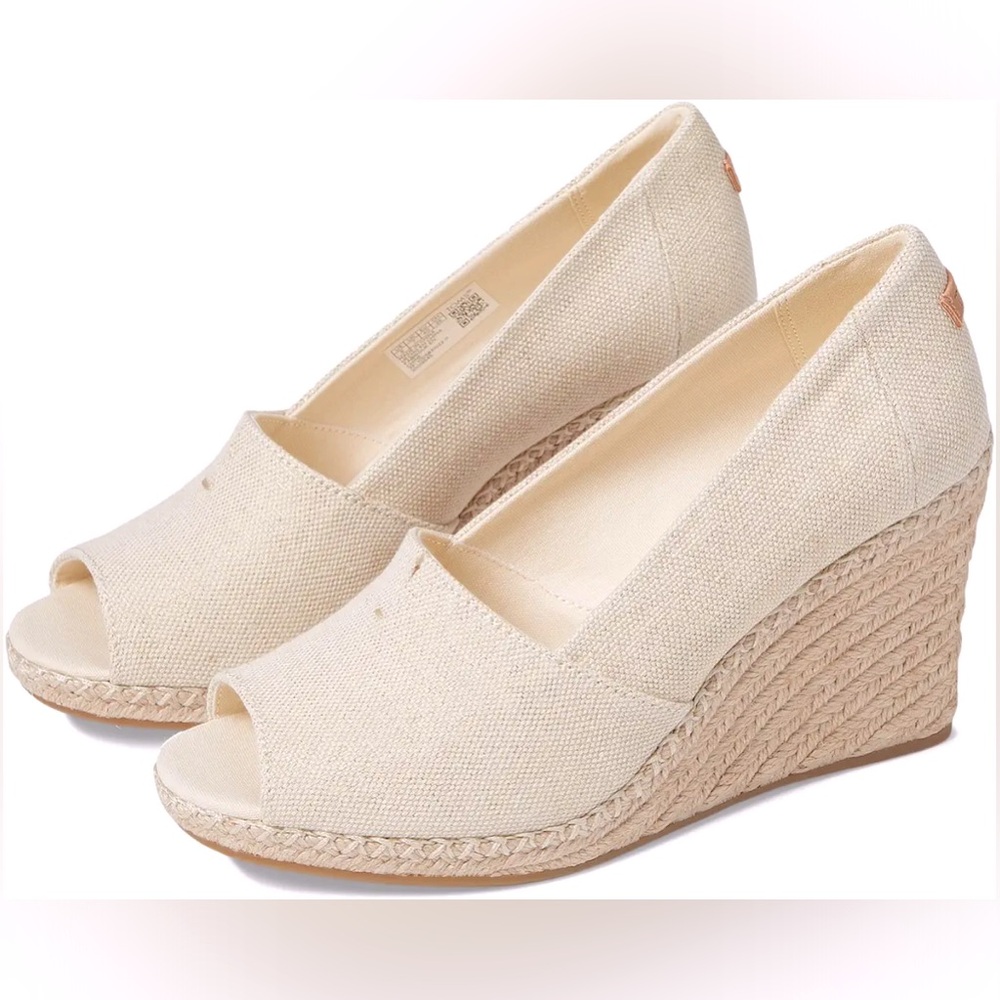 TOMS Michelle Espadrille Wedge, size 8.5 NEW
